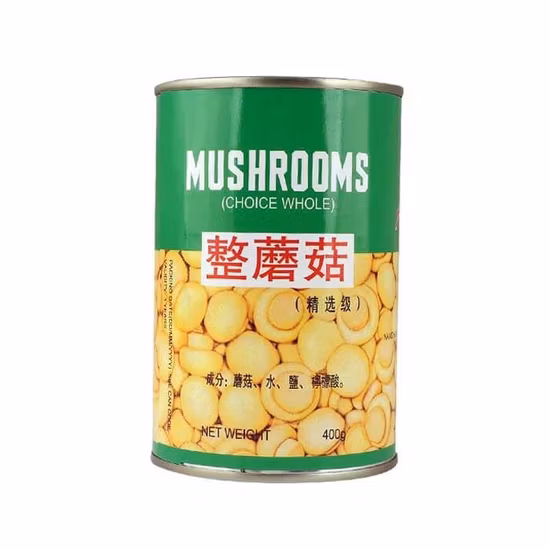 Alimentos Enlatados Saudáveis Cogumelos Enlatados Inteiros em Salmoura
